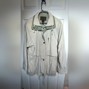 ​🏔️ Vintage Eddie Bauer Outdoor Parka | Beige & Sage Green | Large